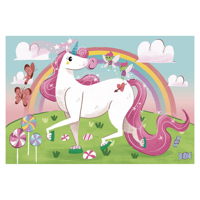 Clementoni puzzel 104pcs i believe in unicorns brilliant