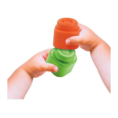 Clementoni soft clemmy - sensory path - sensorisch speelgoed - speelkleed - baby blokken en speelmat - met zachte foam stapelblokken - 6 - 36 maanden
