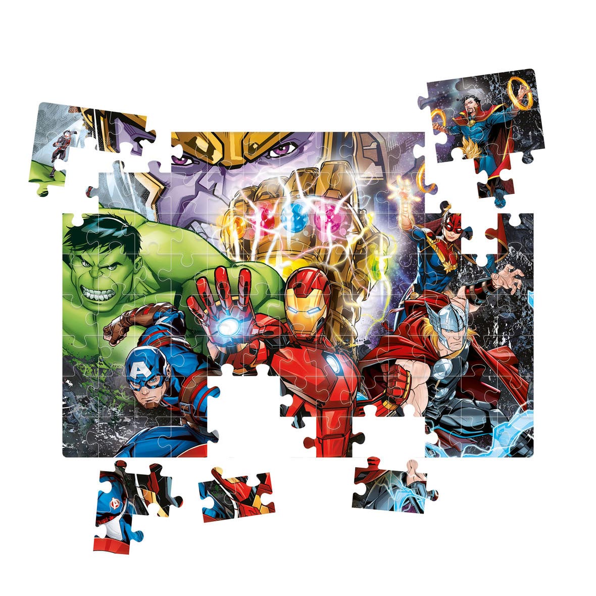 Clementoni Brilliant Puzzel Superhelden, 104st.