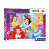 Clementoni puzzel disney princess, 180st. - afbeelding 1