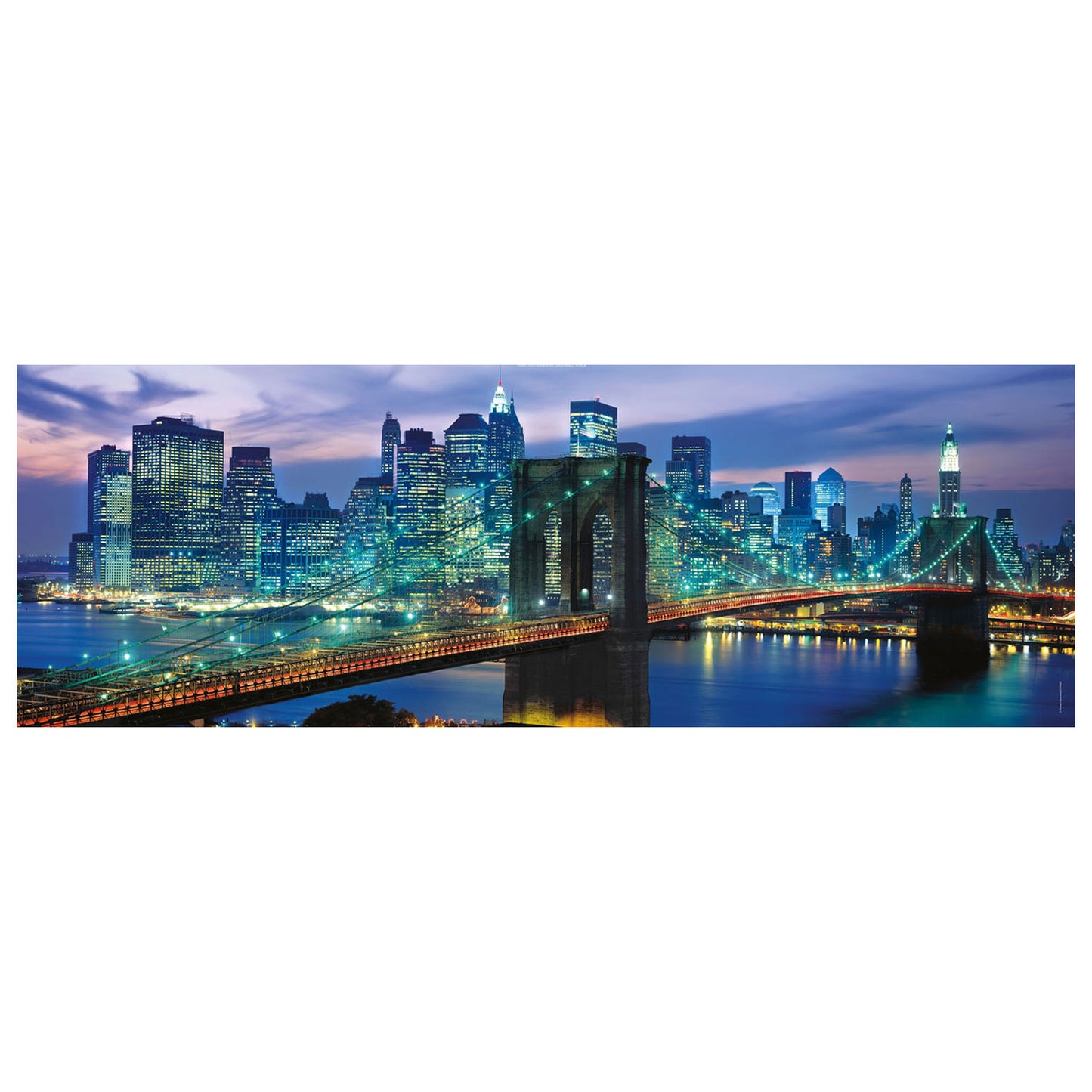 Clementoni Panorama Puzzel York Brooklyn Bridge, 1000st.