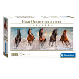 Clementoni Panorama Puzzel Paarden, 1000st. - afbeelding 1