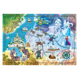 Clementoni wereldkaart puzzel disney frozen, 1000st. - afbeelding 2
