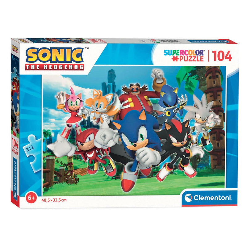 Clementoni legpuzzel sonic, 104st.