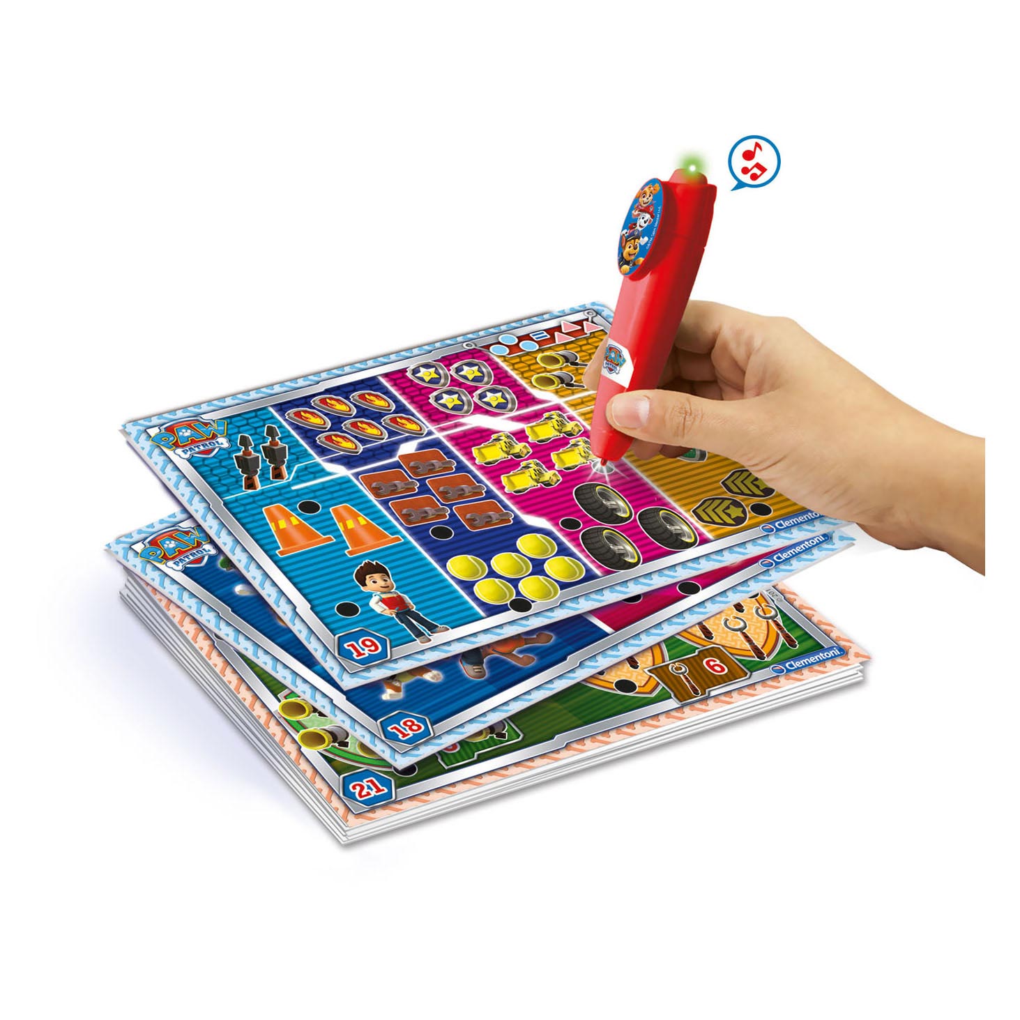 Clementoni spelend leren - interactieve pen paw patrol - meer dan 200 educatieve quizzen - educatief speelgoed 3-6 jaar