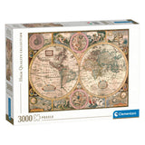 Clementoni puzzel antieke wereldkaart, 3000st. - afbeelding 1