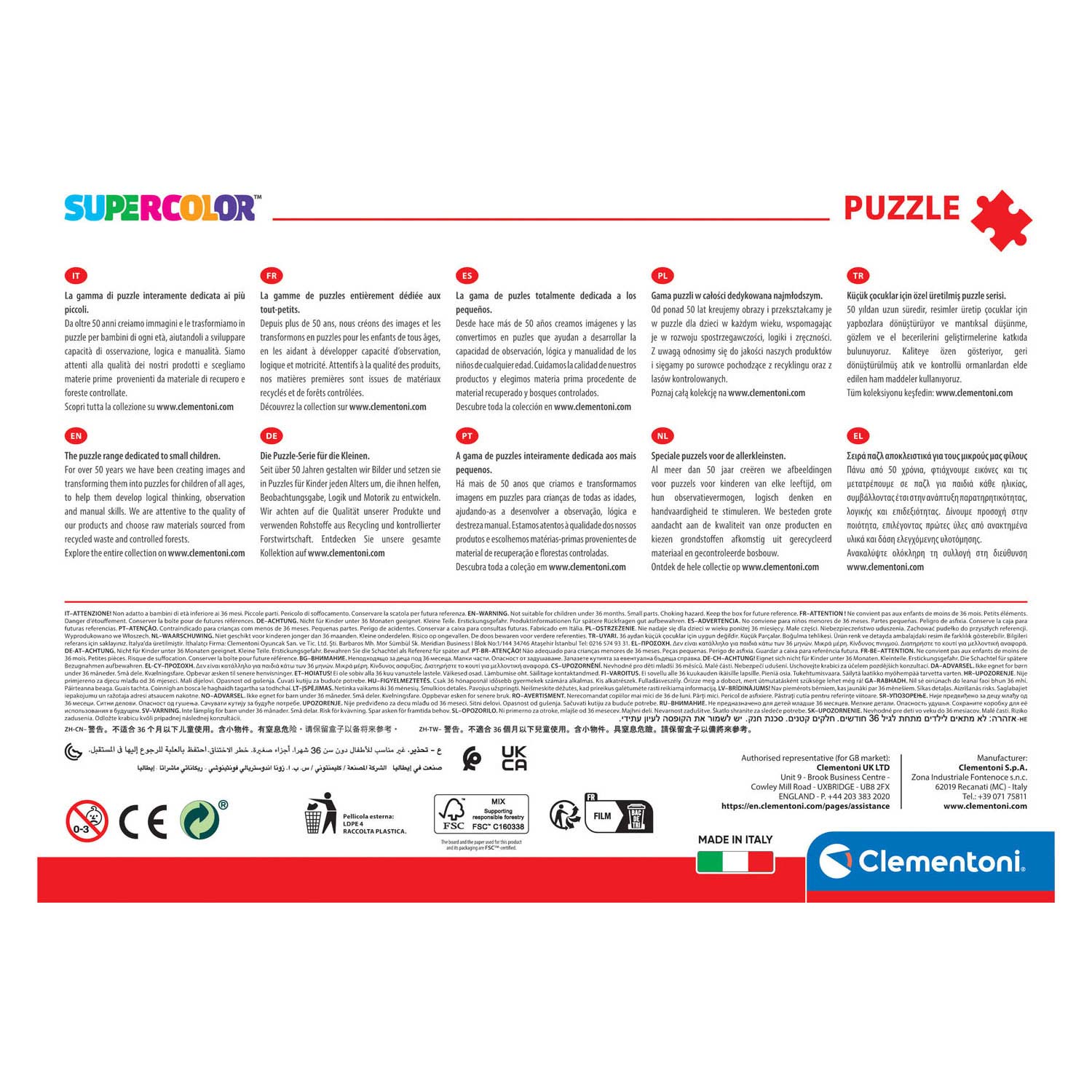 Clementoni Brilliant Legpuzzel Paw Patrol, 104st.