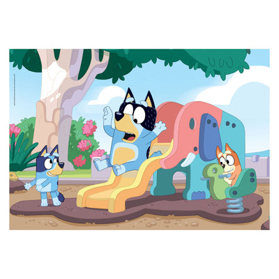 Clementoni legpuzzel bluey op de glijbaan, 104st.