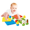 Clementoni soft clemmy - nijntje sensory path - sensorisch speelgoed - speelkleed - baby blokken en speelmat - met zachte foam stapelblokken - 6 - 36 maanden
