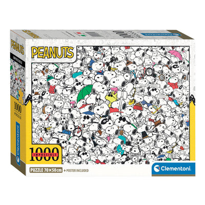 Clementoni legpuzzel impossible peanuts snoopy, 1000st.