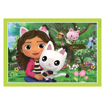 Clementoni supercolor 4in1 puzzel gabbys dollhouse 12-24 stukjes