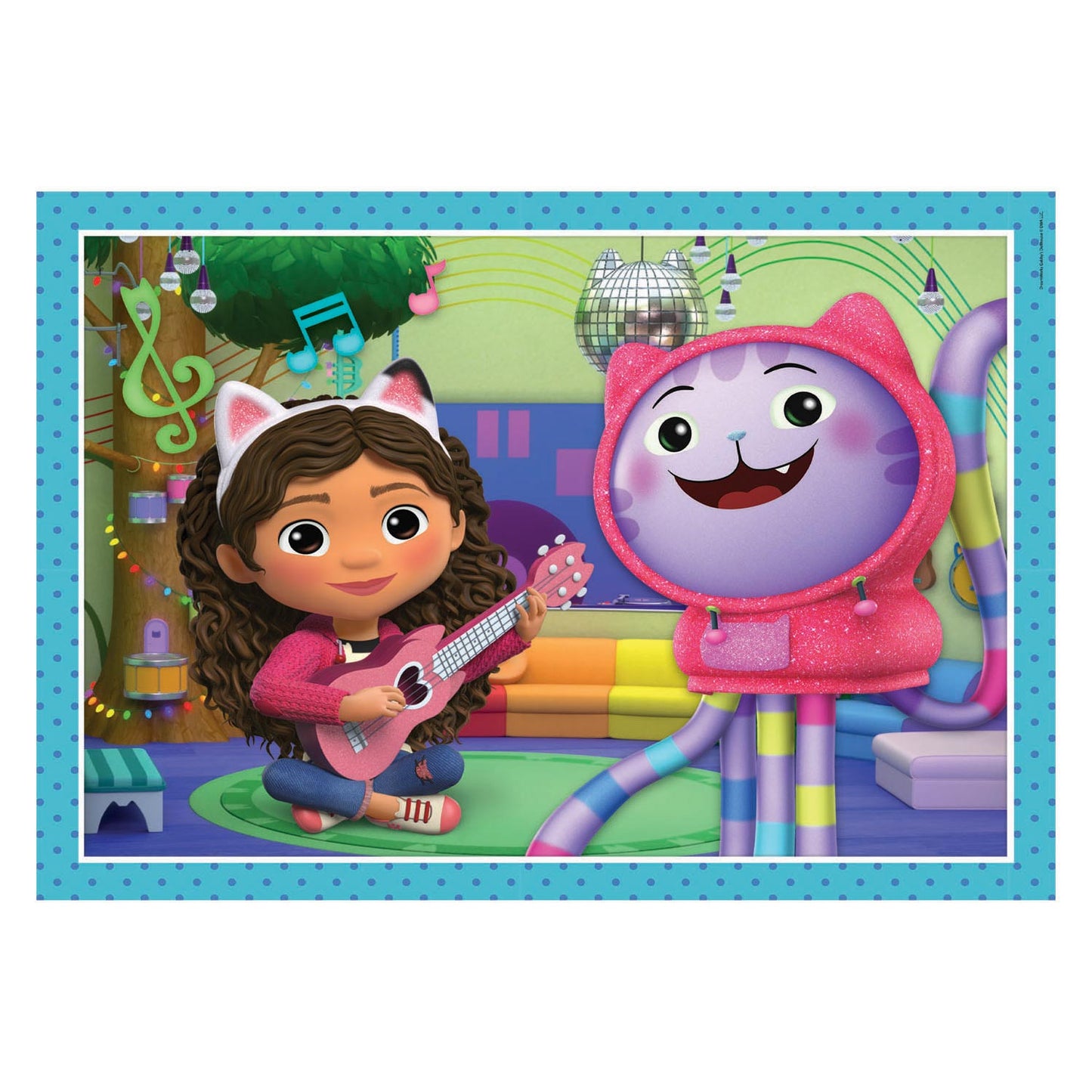 Clementoni supercolor 4in1 puzzel gabbys dollhouse 12-24 stukjes