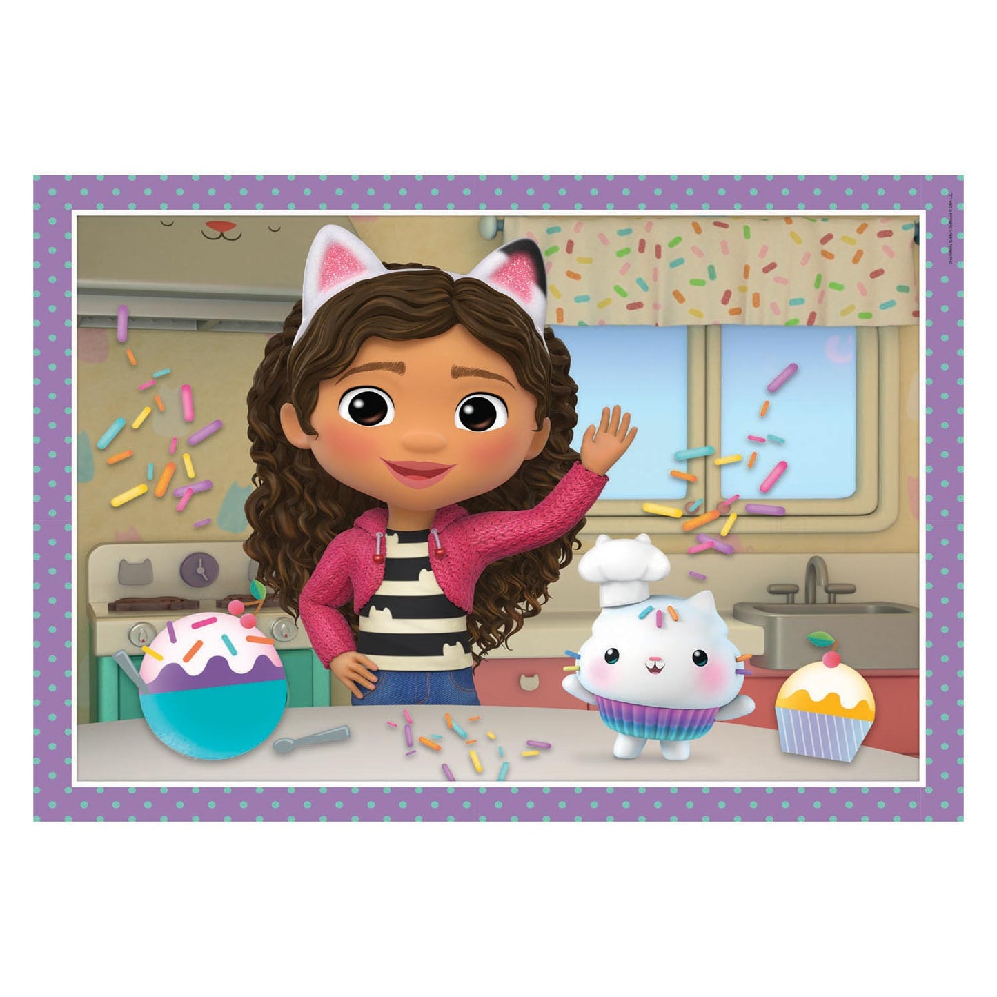 Clementoni supercolor 4in1 puzzel gabbys dollhouse 12-24 stukjes