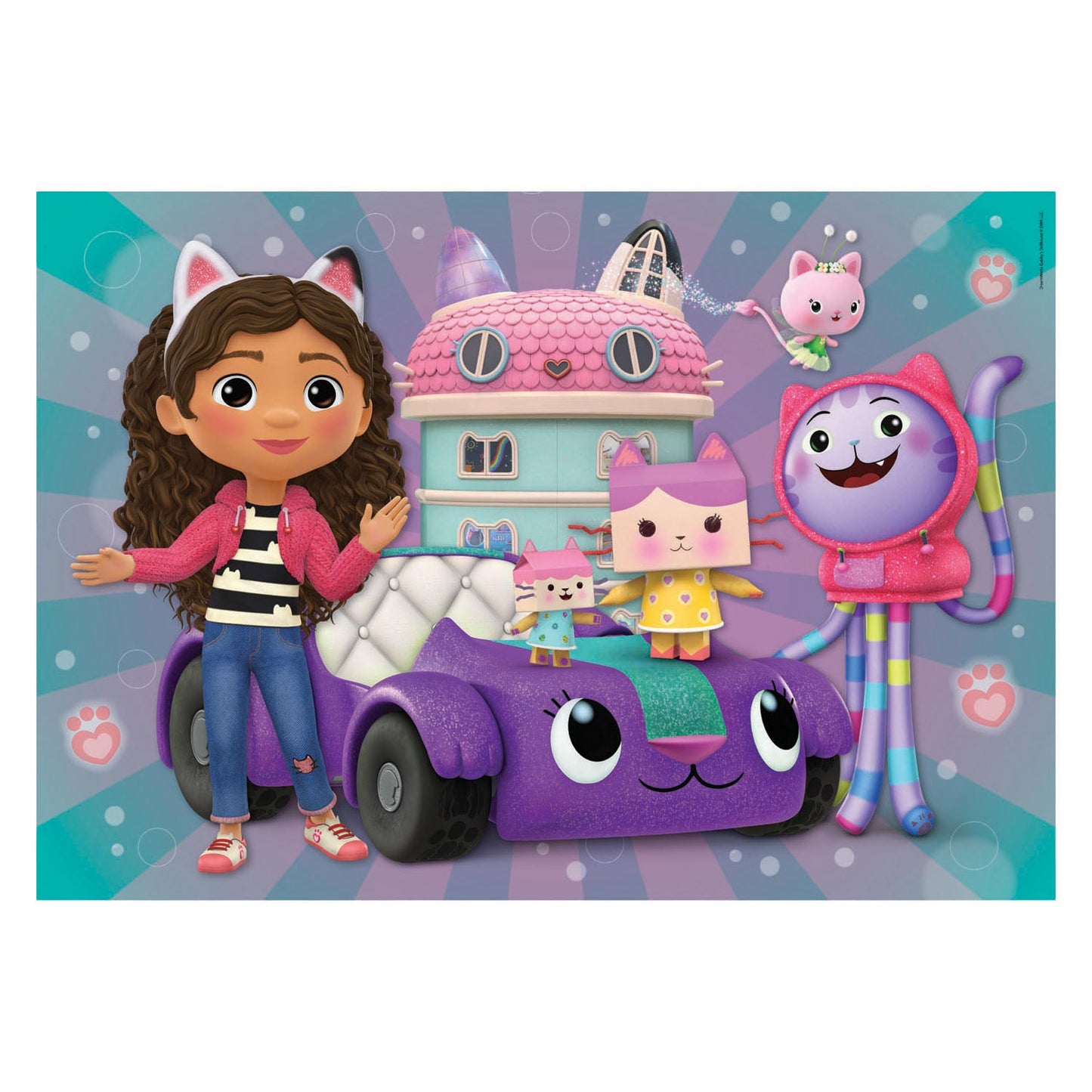 Clementoni supercolor puzzel gabbys dollhouse 2x20 stukjes