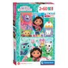 Clementoni puzzel gabby's poppenhuis, 2x60st.