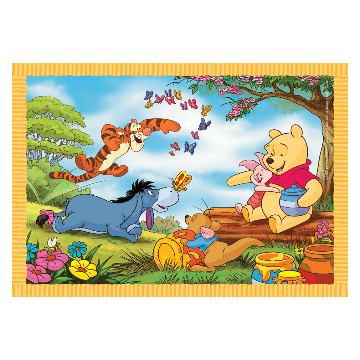 Clementoni Legpuzzel Color Disney Winnie de Poeh, 4in1