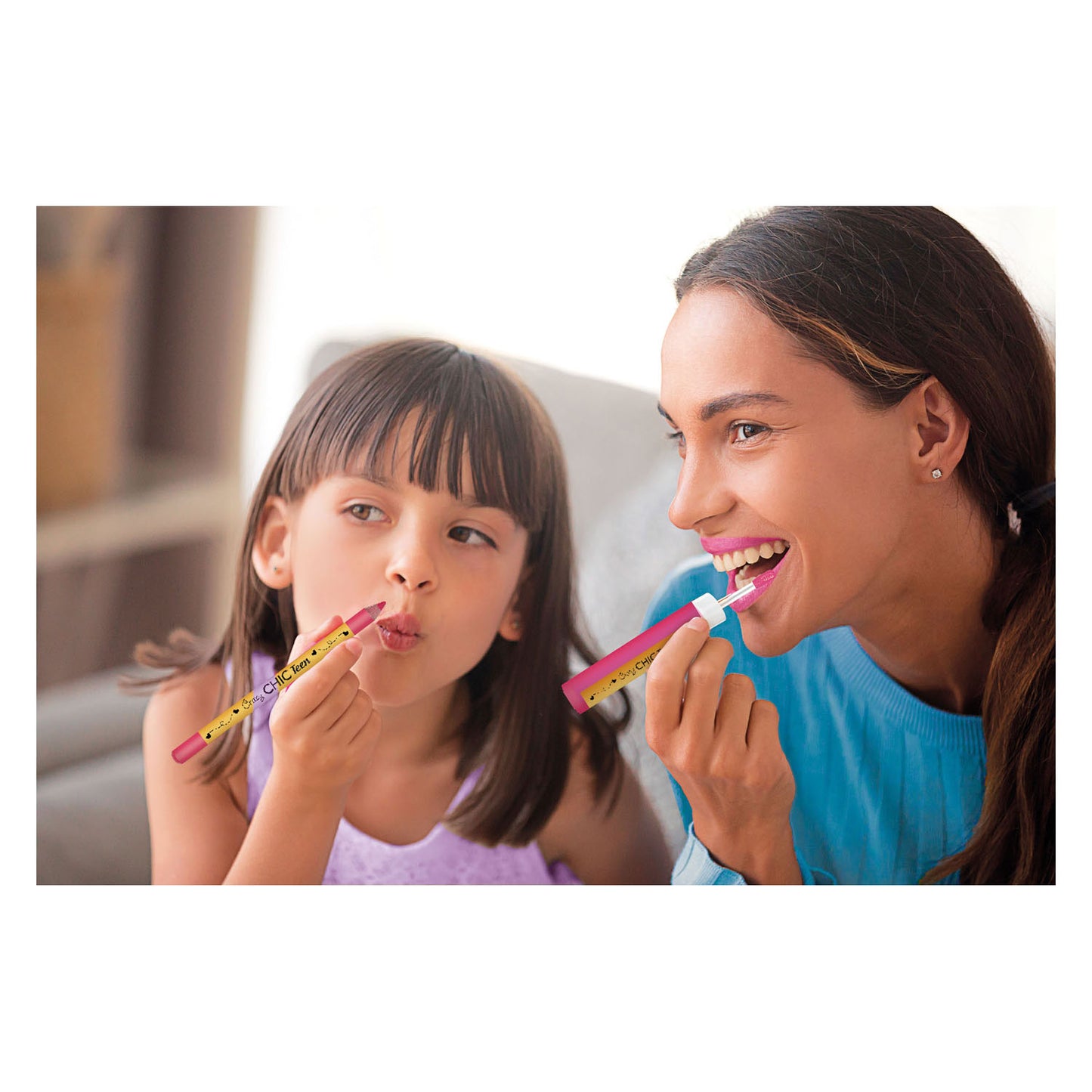 Clementoni crazy chic lipgloss en lippotlood pink power, 2st.