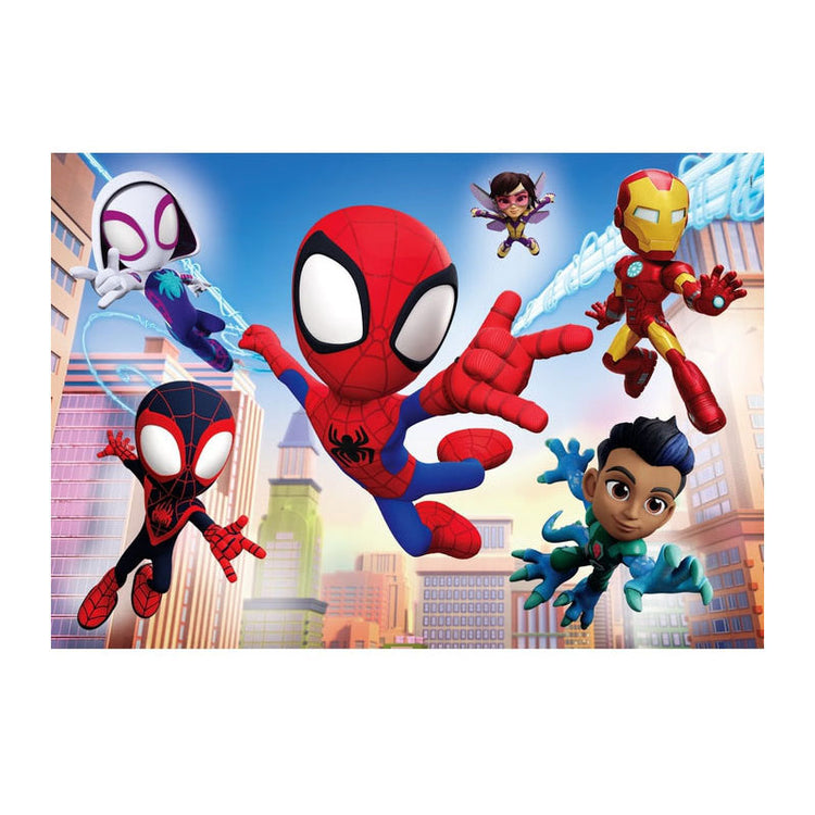 Clementoni puzzel 2x60pcs spidey and his amazing friends =2023==blocco licenza=
