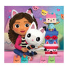 Clementoni legpuzzel super color vierkant gabby's poppenhuis, 3x48st.