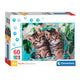 Clementoni legpuzzel super color lovely kitty twins, 60st.