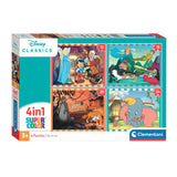 Clementoni legpuzzel 4in1 disney animals - afbeelding 1
