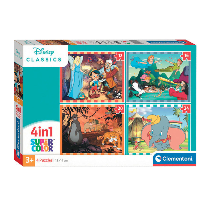 Clementoni Legpuzzel 4in1 Animals