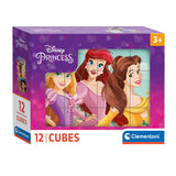 Clementoni blokpuzzel disney princess, 12st. - afbeelding 1