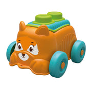 Clementoni baby - clemmy sensory puppy oranje met soft blokken, 5dlg. - afbeelding 1
