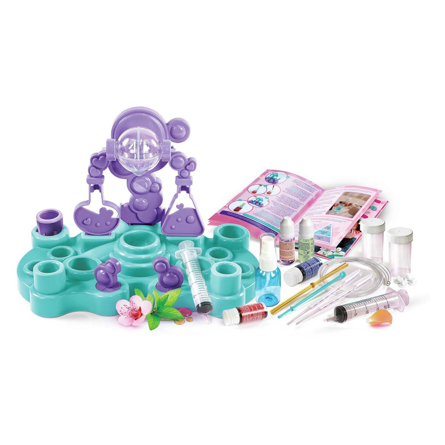 Clementoni wetenschap en spel - parfumlaboratorium - parfum maken - experimenteerdoos - geuren en kleurmiddelen - met accessoires - vanaf 8 jaar