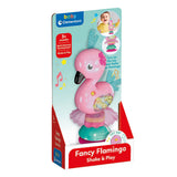Clementoni baby schud en speel flamingo met geluid en zuignap - afbeelding 2