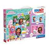 Clementoni gabby's poppenhuis edukit 4in1 puzzels en spellen - afbeelding 1