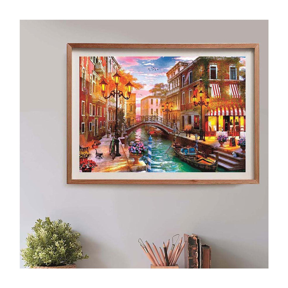 Clementoni - puzzel - 500 stukjes - zonsondergang over venetiã« - puzzel voor volwassenen - high quality collection