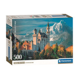 Clementoni legpuzzel kasteel neuschwanstein, 500st. - afbeelding 1