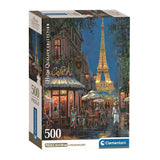 Clementoni legpuzzel night at the eiffel café, 500st. - afbeelding 1