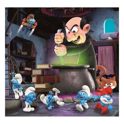 Clementoni legpuzzel square smurfs, 3x48st.