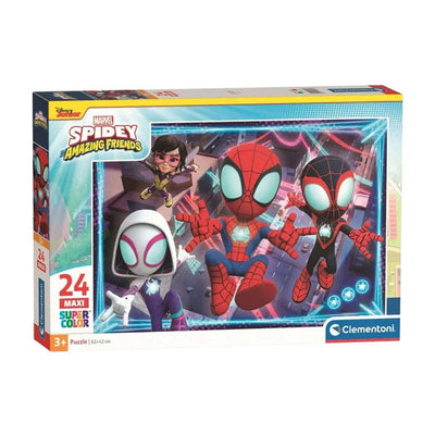 Clementoni legpuzzel spidey and his amazing friends - 24st. maxi
