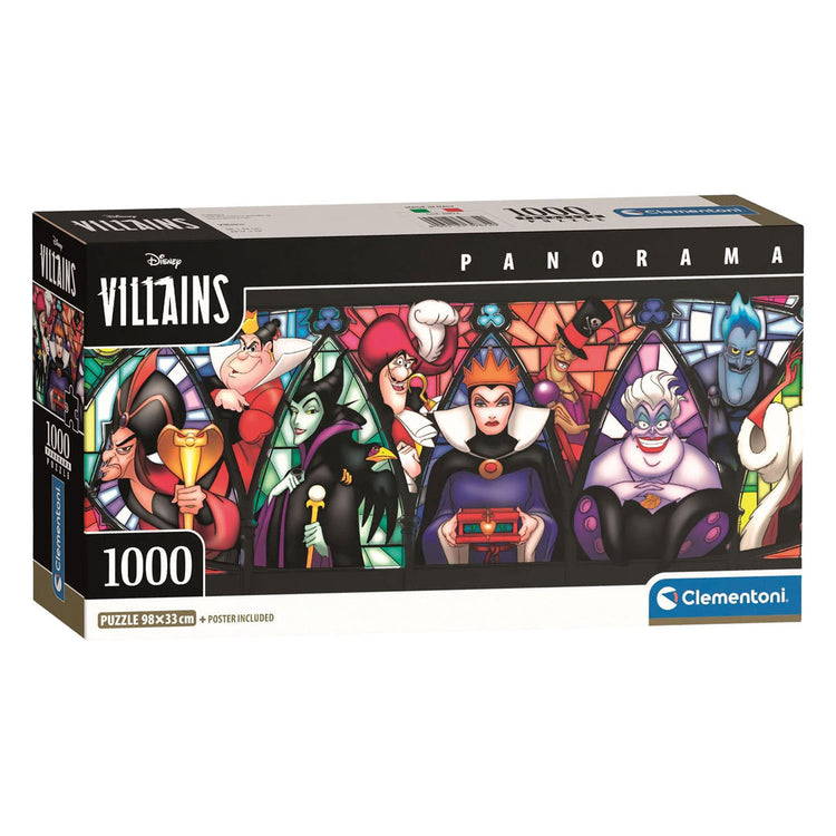 Clementoni legpuzzel disney villains panorama - 1000st.