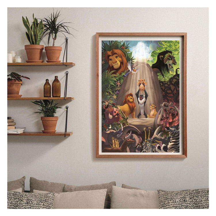 Clementoni puzzel - the lion king - 1000 stukjes - inclusief poster