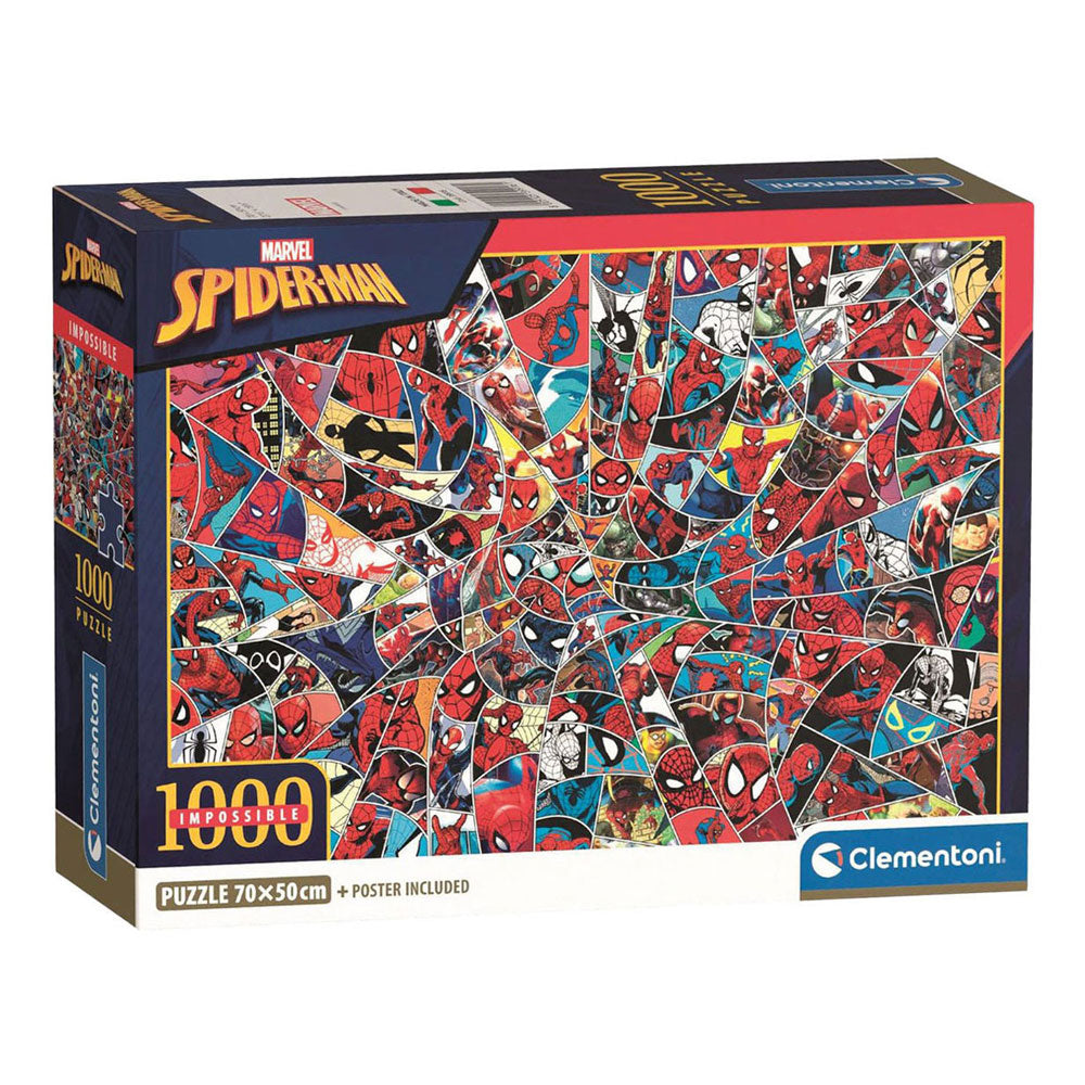 Clementoni legpuzzel onmogelijke marvel spiderman - 1000st.