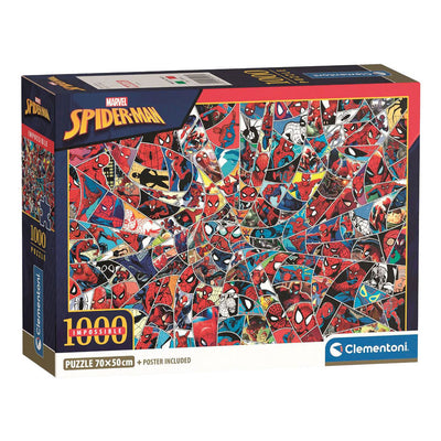 Clementoni legpuzzel onmogelijke marvel spiderman - 1000st.