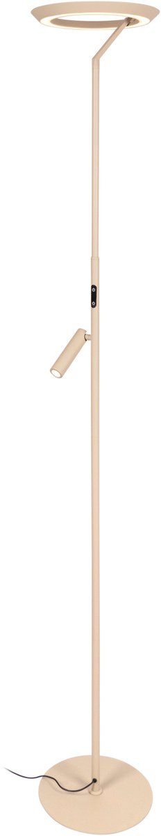 Lucide celeste - vloerlamp - ø 28 cm - led dimbaar - 2700k - taupe | essential