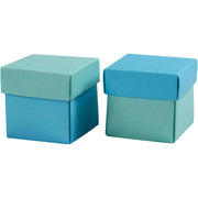 Https: www.cchobby.nl vouwdoos-afm-5-5x5-5-cm-250-gr-lichtturquoise-donkerturquoise-10-stuk-1-doos - afbeelding 1