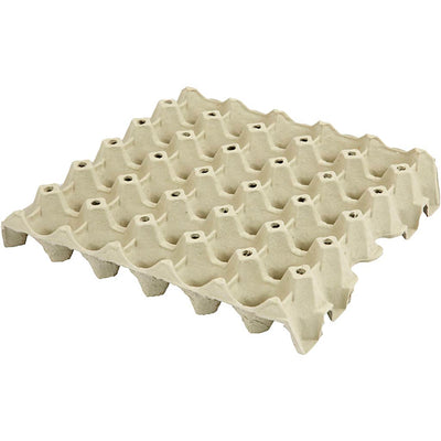 Creativ company eiertray karton knutsel 29x29cm 20 stuks grijs.