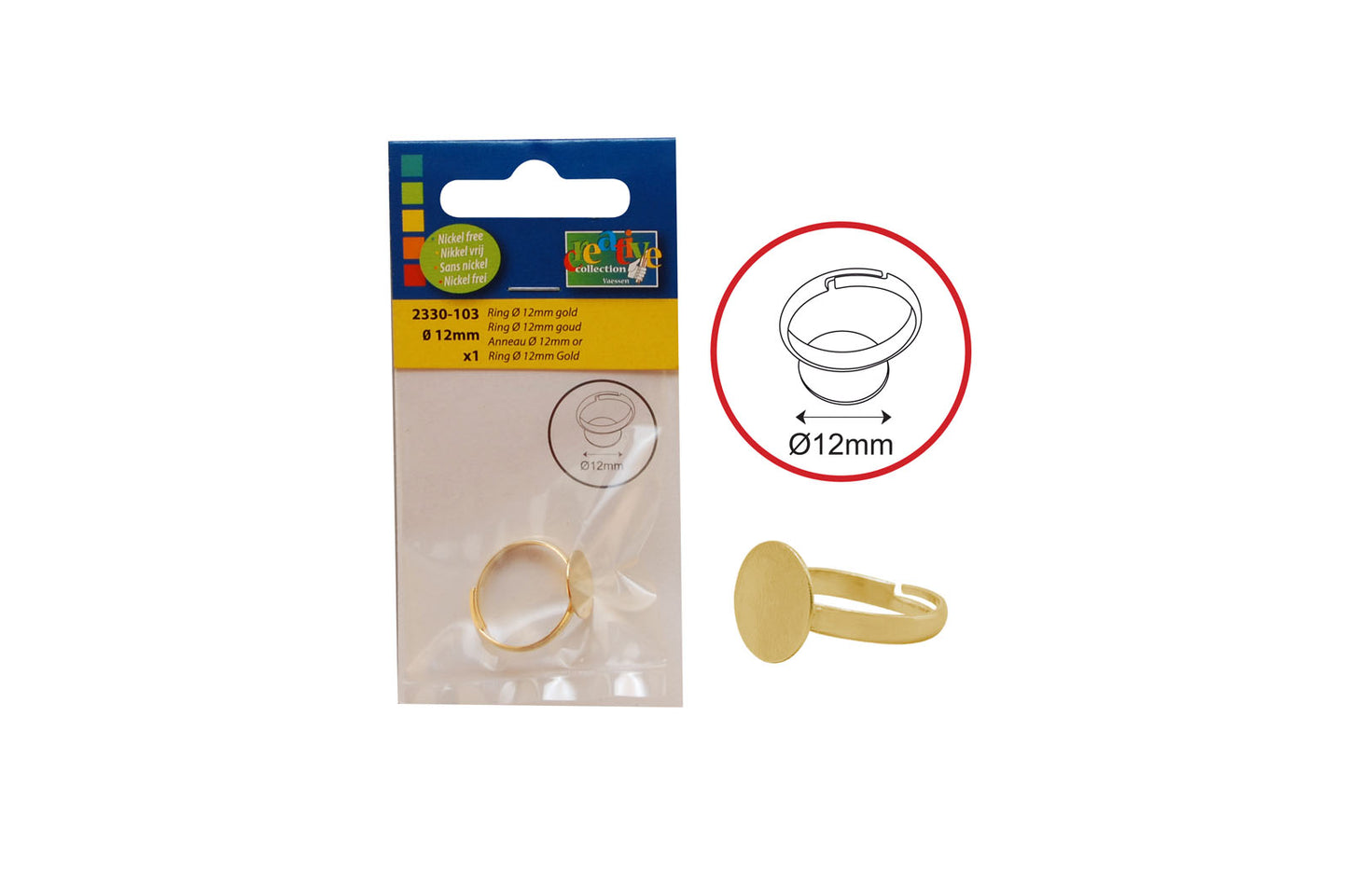 Vaessen creative • ring klein goud