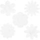 Creotime knutselset flowers 20 cm karton wit 15 stuks