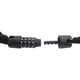 Kettingslot met code Edge Web Racer 90cm - zwart
