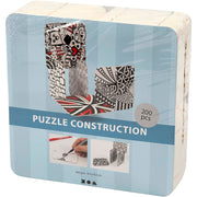 Https: www.cchobby.nl puzzel-constructie-karton-afm-9-3x9-3-cm-dikte-1-2-mm-wit-200-stuk-1-doos - afbeelding 2