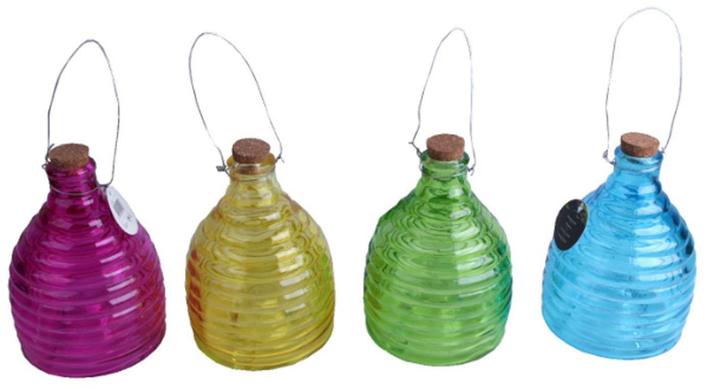 Wespenvanger ribbel glas 21cm