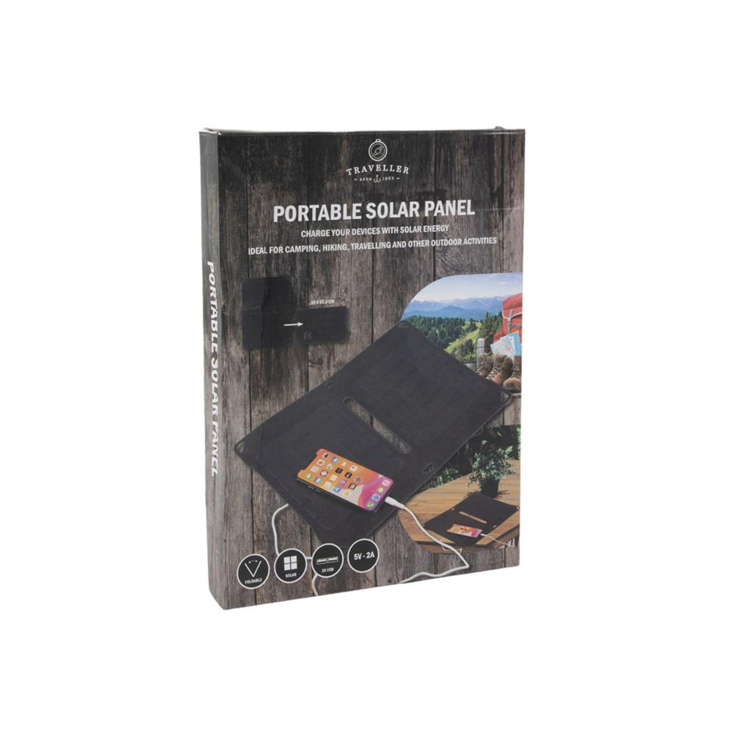 Svenska living draagbaar zonnepaneel met 2x usb