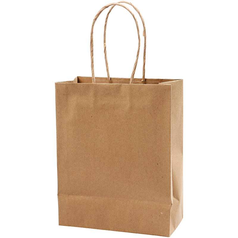 Creativ company cc papieren tassen 23x18x9 cm kraft 10 stuks